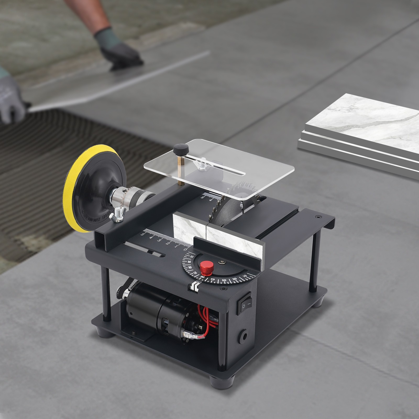 Mini Table Saw Small Woodworking Electric Bench Saw Precision DIY Cutting Tool