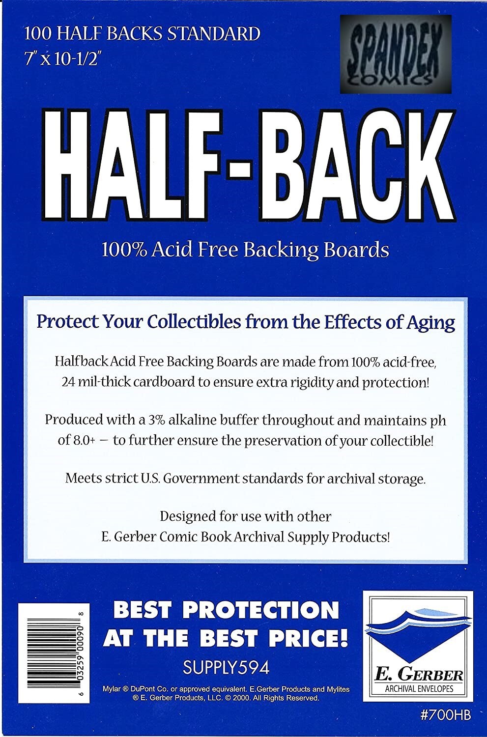 100 E. Gerber Mylites 2 & Half Backs Set - Standard Bronze Age Comic 725M2 700HB