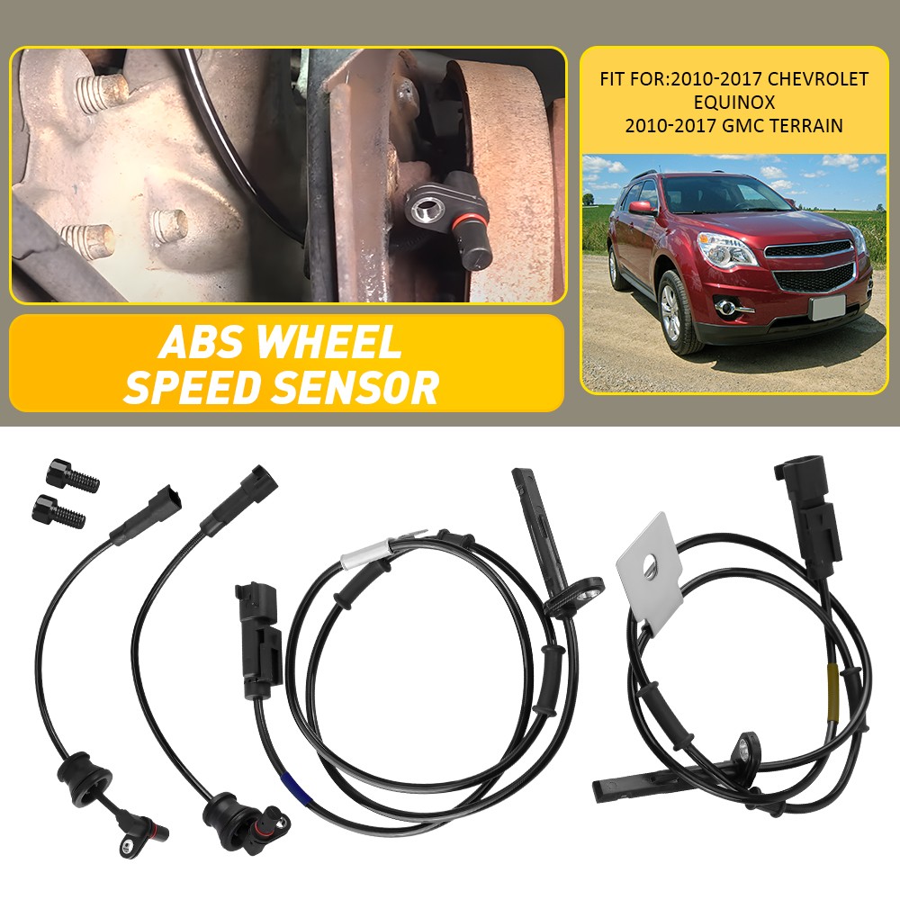 4X Front Rear Left&Right ABS Wheel Speed Sensor for 2010-17 Equinox Chevrolet ER