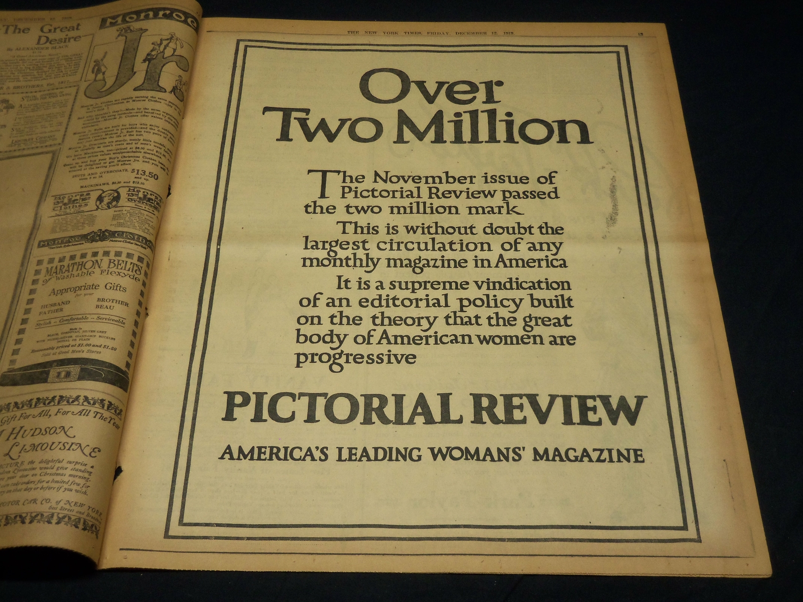 1919 DECEMBER 12 NEW YORK TIMES - HOOVER MAY HEAD COAL COMMISSION - NT 7953