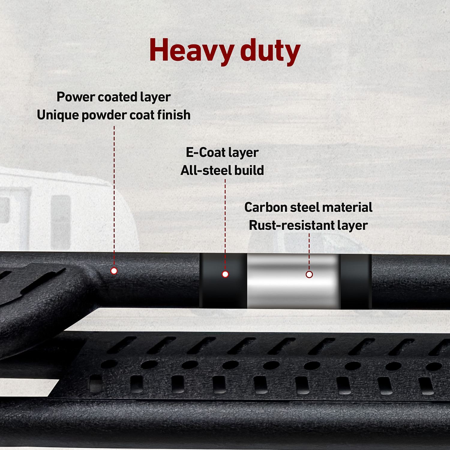 Vijay For 2007-2018 Chevy Silverado 2500hd/3500hd Extended Cab Running Boards