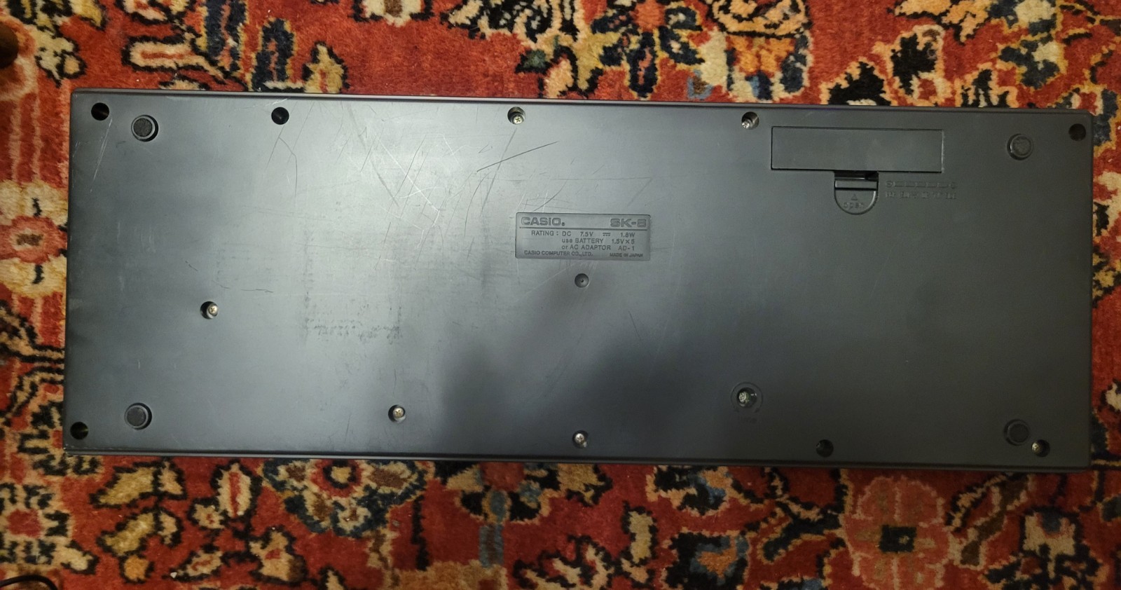 Casio SK-8 Sampling Keyboard 32-Key Black with ROM Pack Used