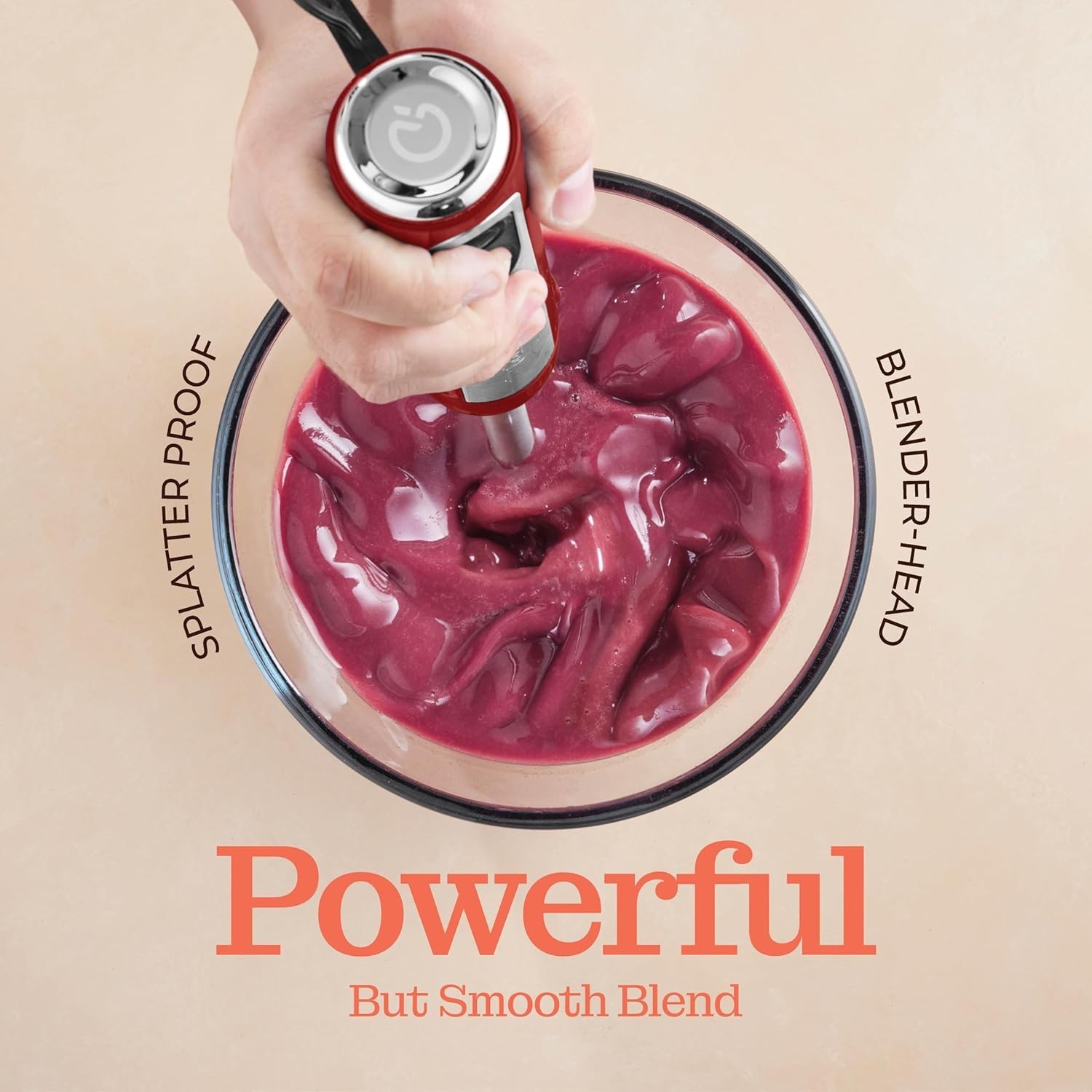 Detachable Handheld Blender with Turbo Boost - Perfect for Smoothies & Baby Food