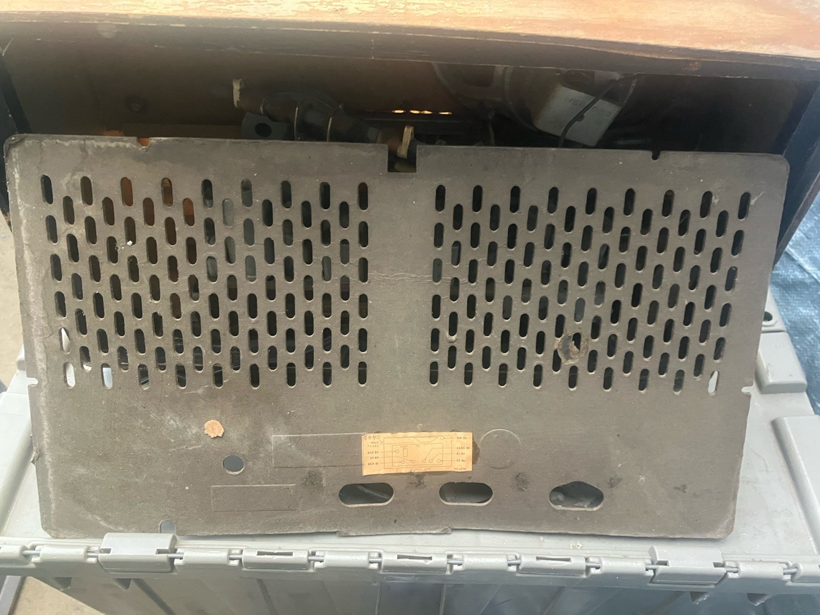 Vintage Philips Sagitta BD 363 A Wood Radio