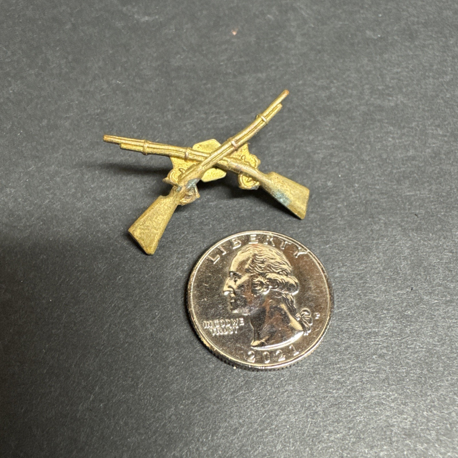 1880's-90's Infantry Officer Collar Insignia SB