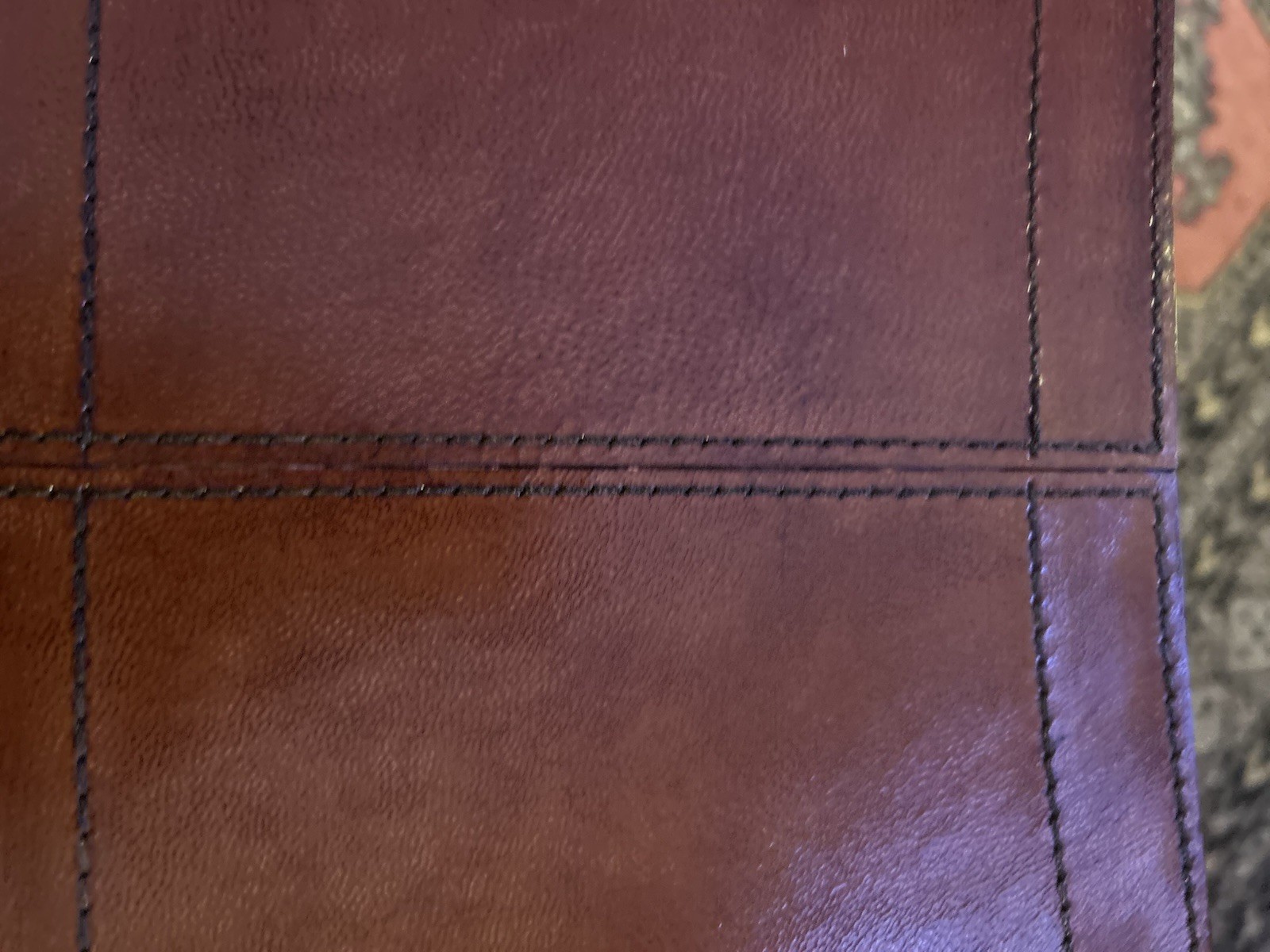 Equestrian stable leather bucket