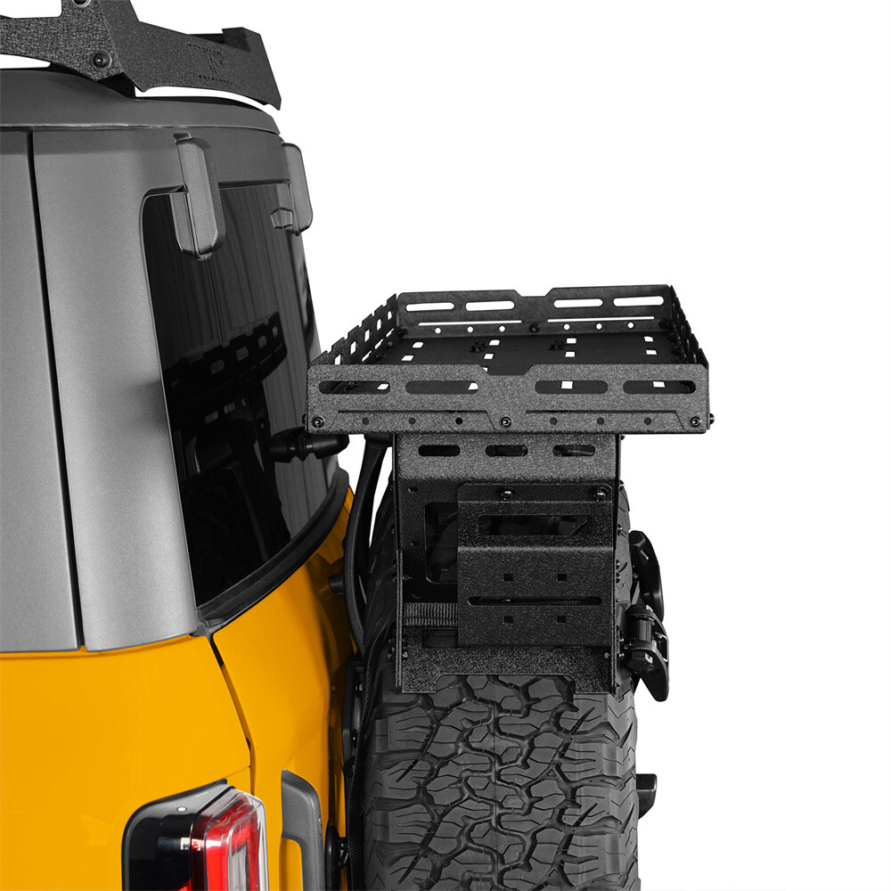 Spare Tire Mount Utility Cargo Basket Storage Carrier Fits for 30" to 40" Tire