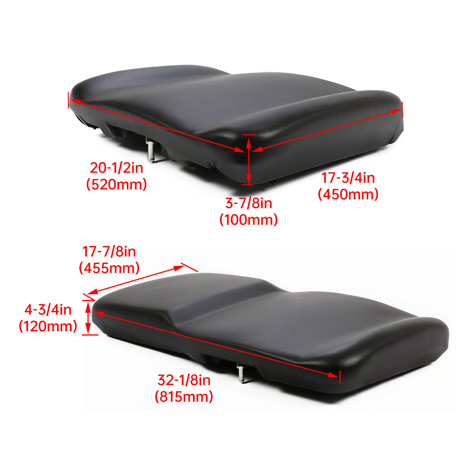 Pair LH+RH Side Seat Bottom for Polaris RANGER 900 XP 1000 XP 570 XP CREW