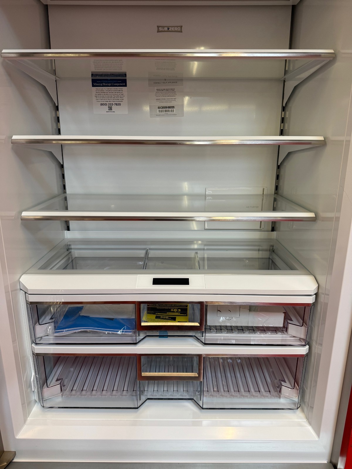 36” Subzero Refrigerator With Bottom Freezer CL3650USTL (New 2024)