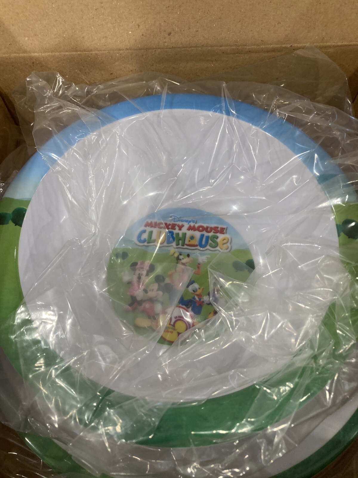 Disney MICKEY MOUSE 3PC Kids Dinnerware Set PLATE BOWL AND SPOON NEW IN BOX