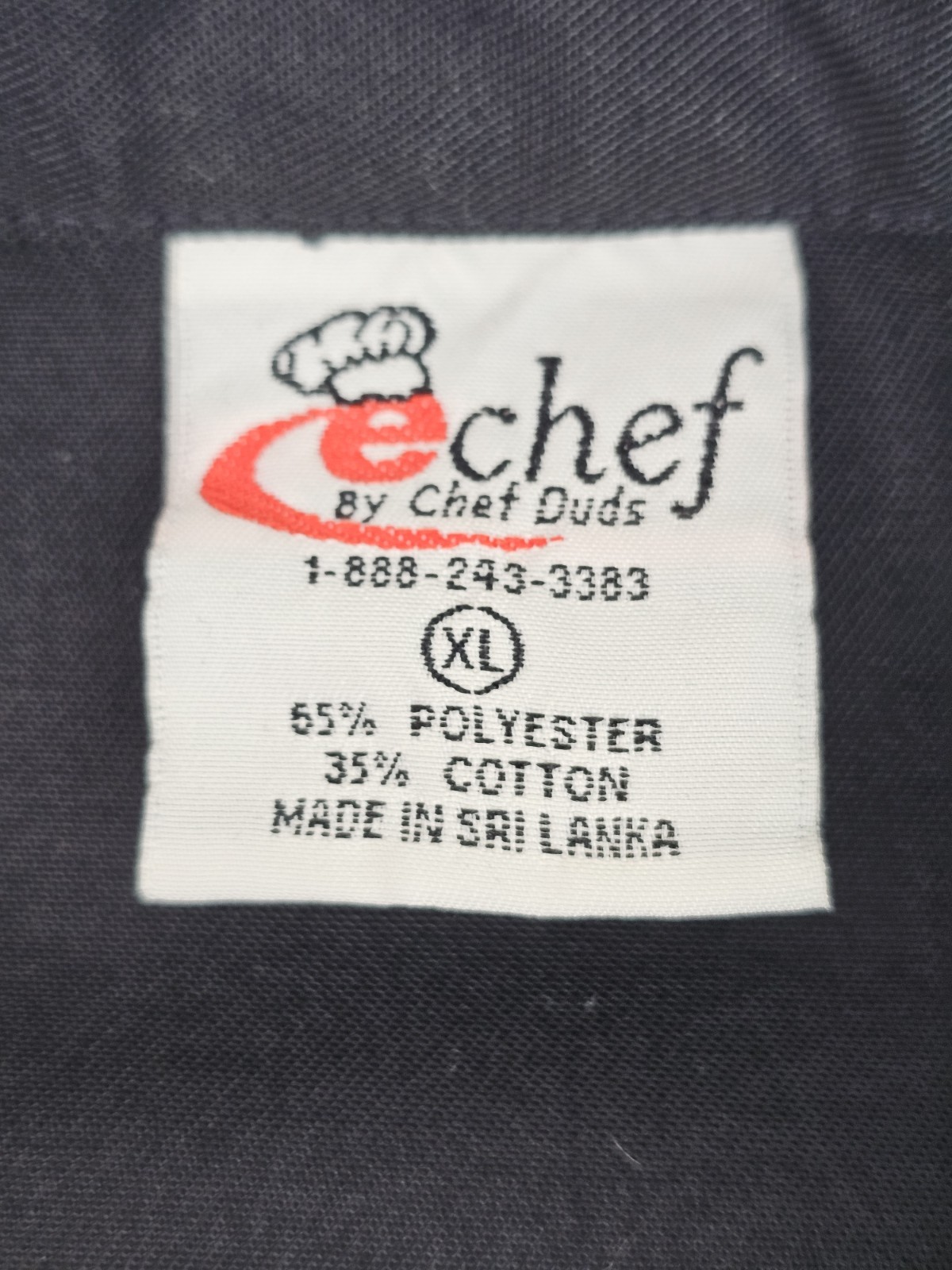 Pinnacle Chef Trends Double Breasted Black Cook Jacket Size L, Fridays Logo EUC