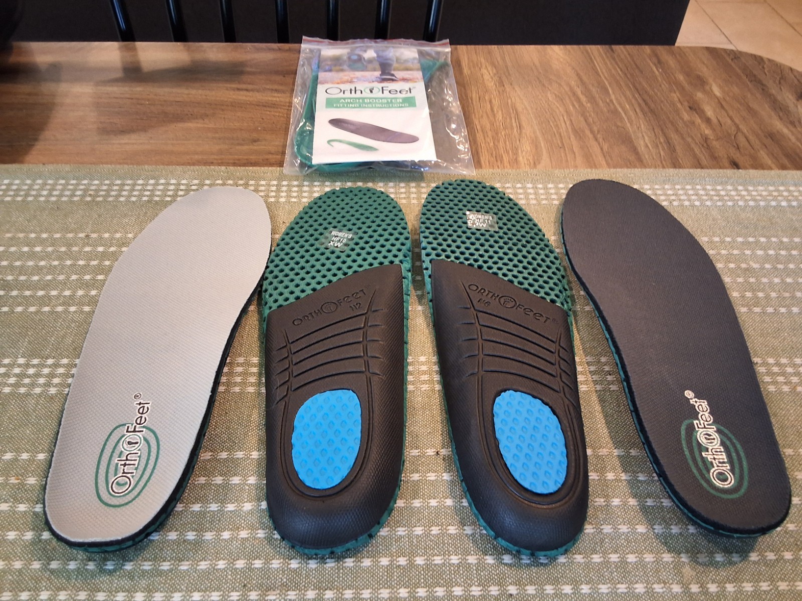 Womens Orthofeet Orthotic Insoles With Arch Booster, Comfort & Pain Relief