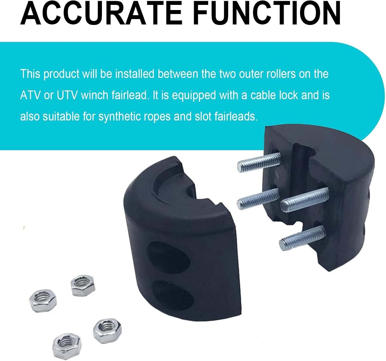 Winch Stopper Stop Rubber Heavy Duty Cable Line Waterproof Rope Hook ATV UTV