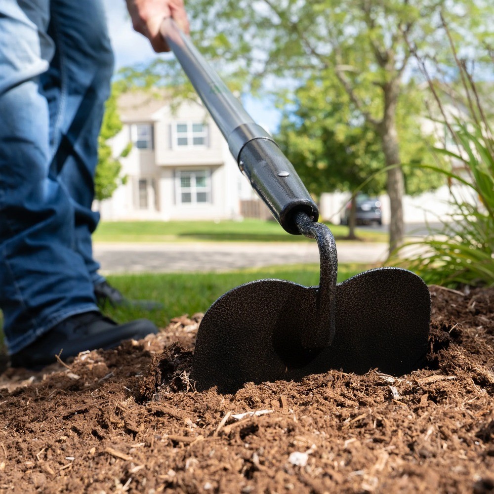 Expert Gardener Fiberglass Long Handle Garden Hoe with Comfort End Grip