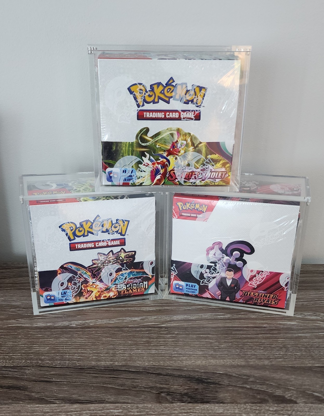 Pokémon Magnetic Booster Box Acrylic Case! STRONG magnets Description-Quick Ship
