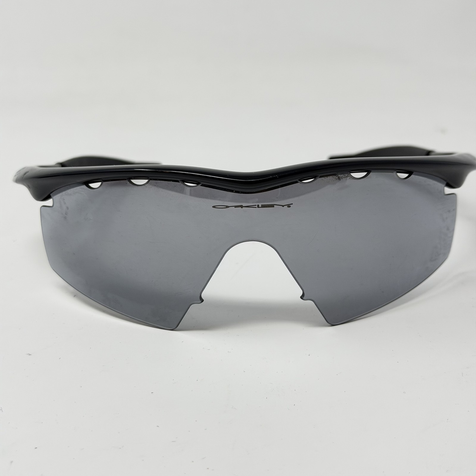 Oakley M Frame Sunglasses Black Frame Gray Lens Sport Eyewear Made in USA