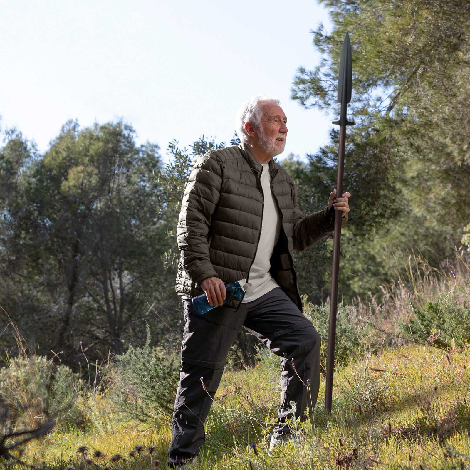 Cold Steel Med Carbon SK 5 Steel Boar Hunting Spear w/Secure Ex Sheath