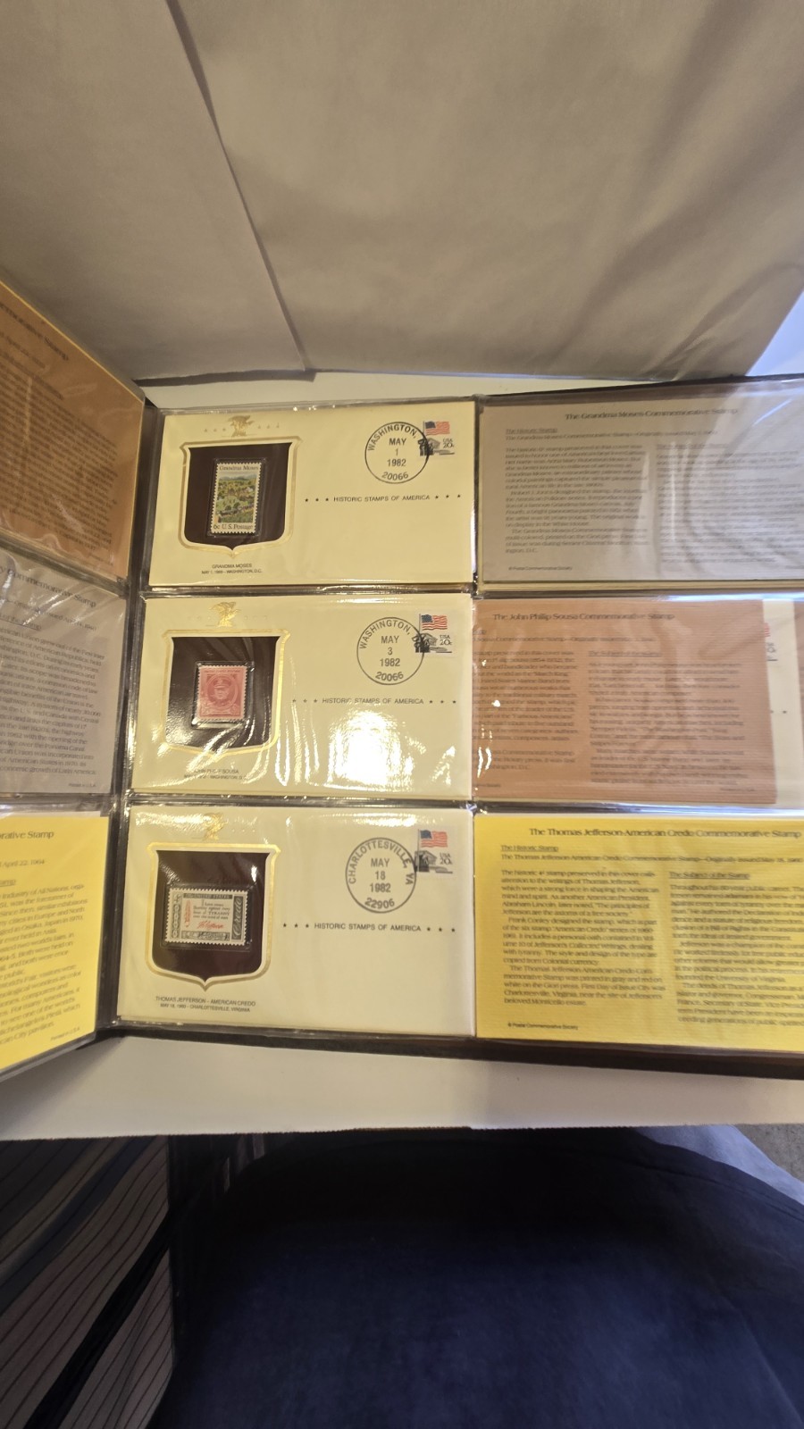 Historic Stamps of America The Postal Commemorative Society 1978-1982 101 Stamps