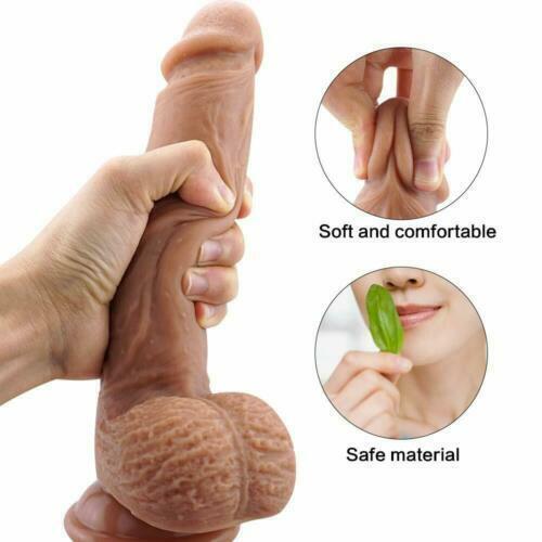 5.3" Dildo For Men Gay Anal Realistic Silicone Penis Suction Cup Women Sex Toy