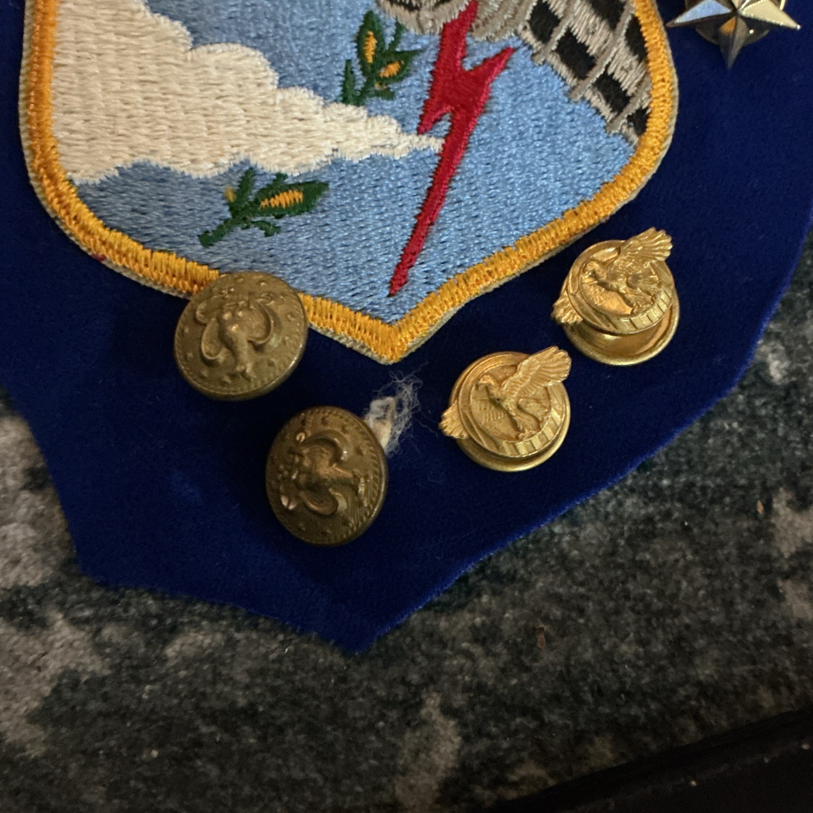 Lot Of Military Memorabilia Patches Buttons Sewing Kit