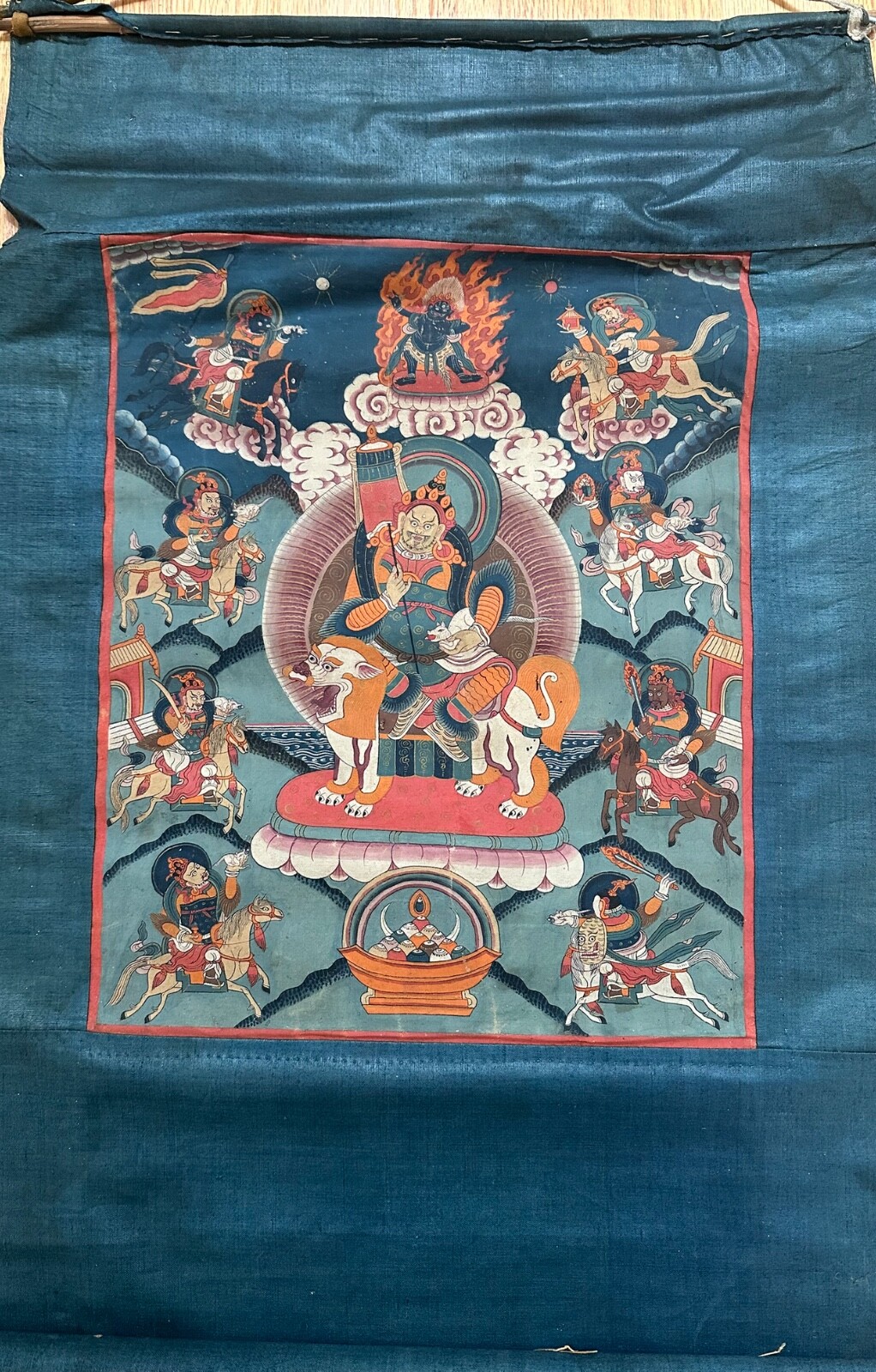 ANTIQUE TIBET MONGOLIAN BUDDHIST THANGKA