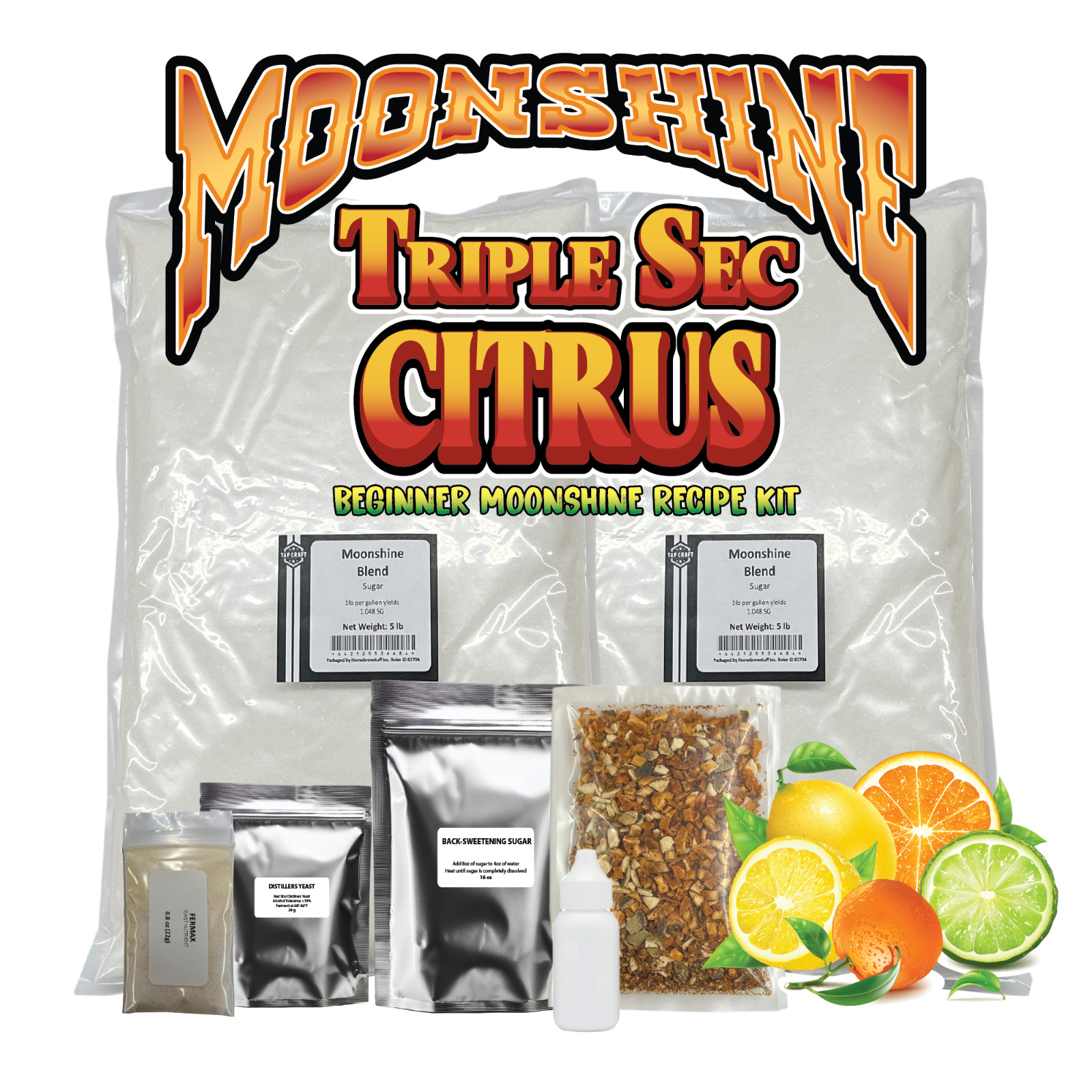TAPCRAFT Triple Sec Citrus Liqueur Recipe Kit Home Distilling Sugar Wash