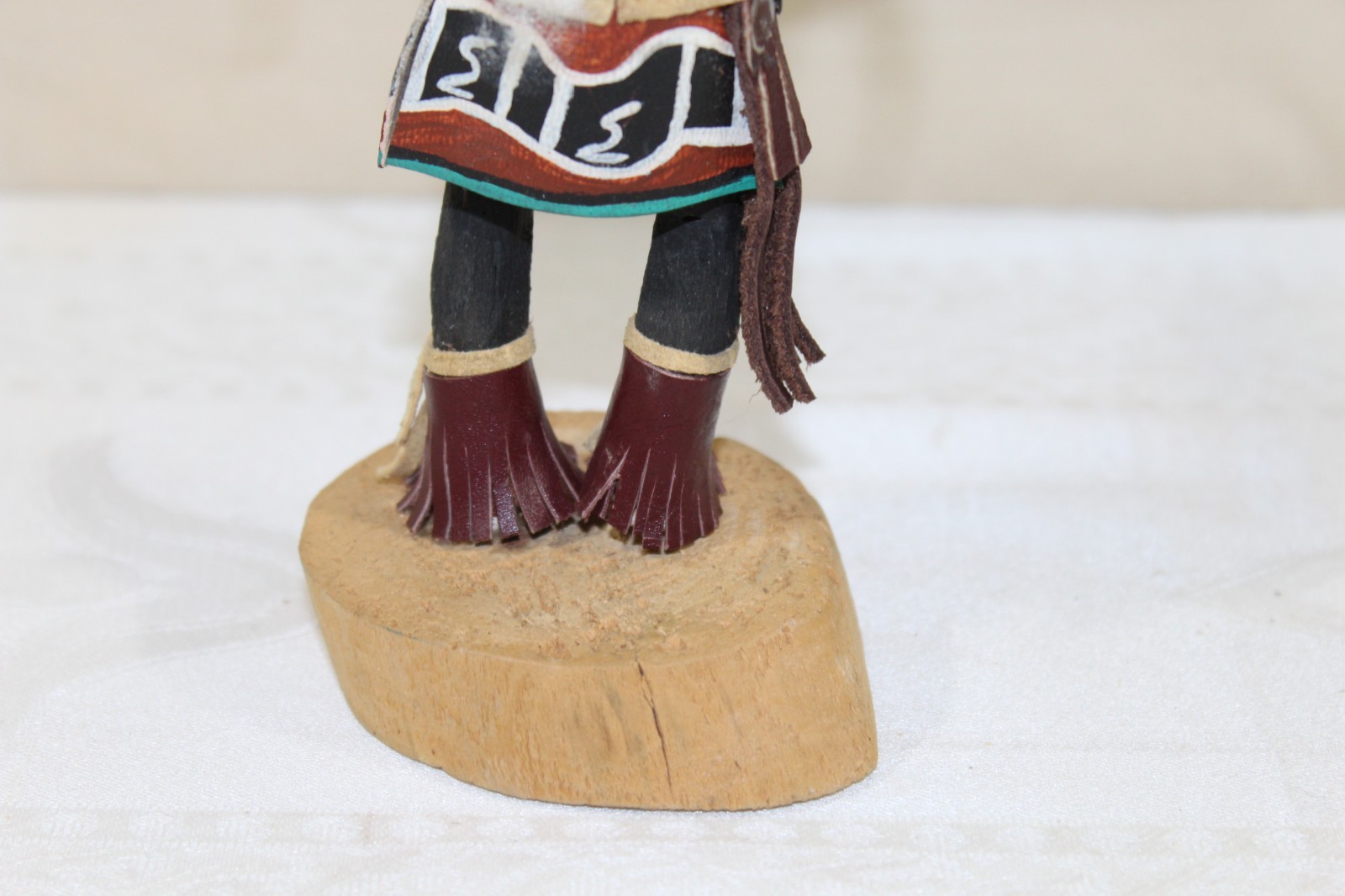 Vintage Hopi Pueblo 7.25" Kachina Doll "Snake Dancer" Signed with Losses