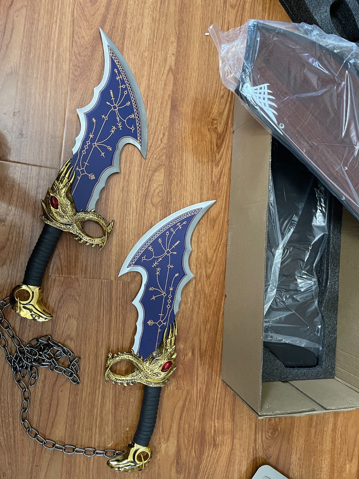 [OPEN BOX]Blades of Chaos Real Metal kratos GOW Steel,1:1 Replica.variety style