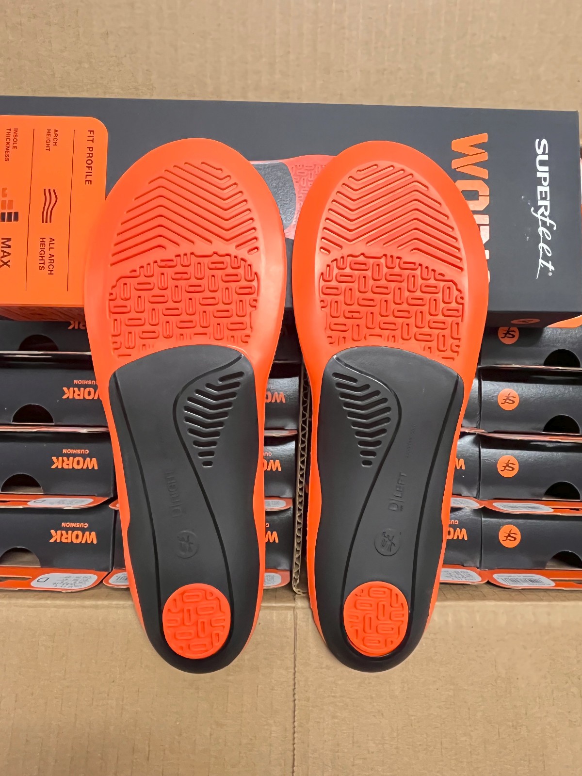 SUPERfeet WORK ORANGE Insoles INSERTS Various SIZES
