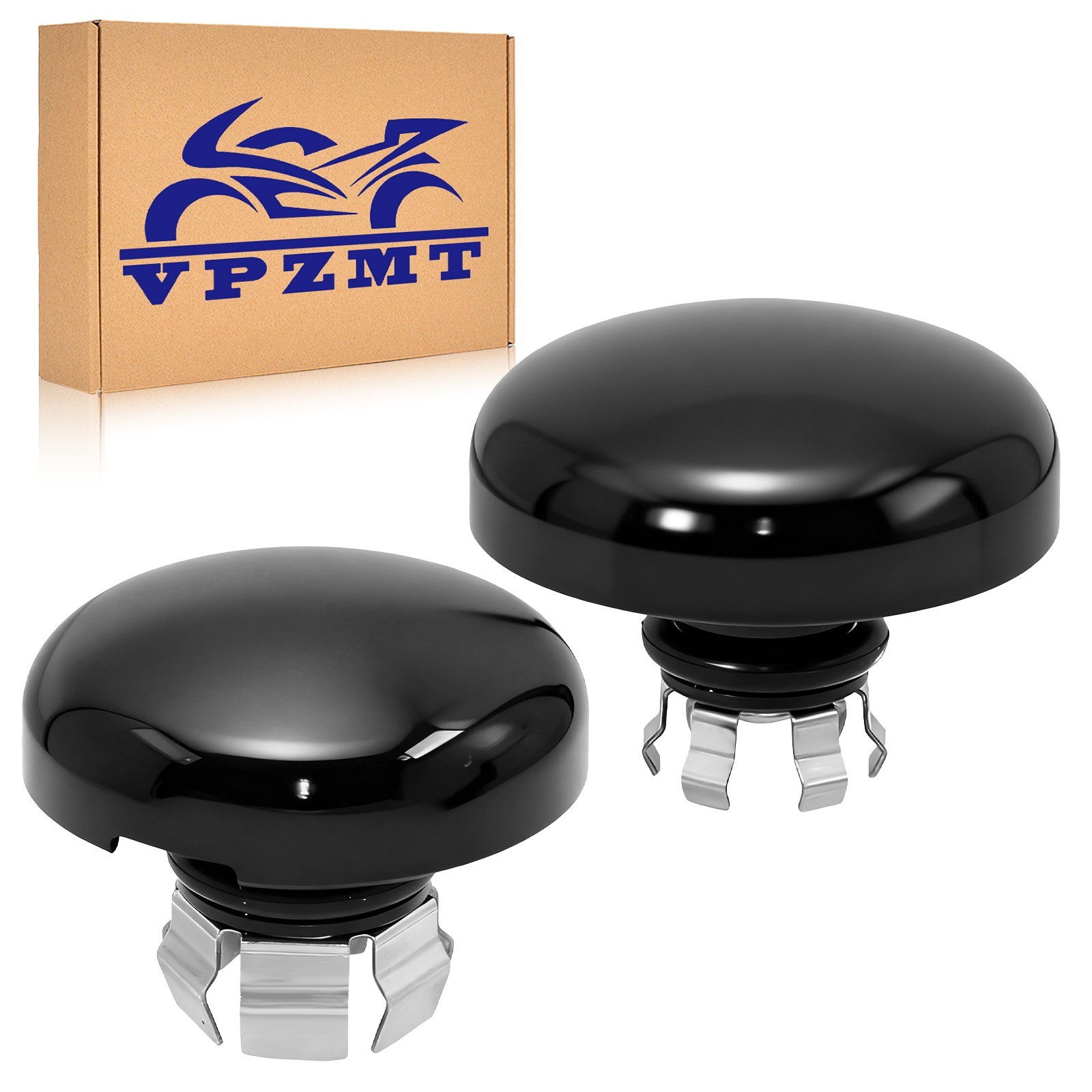 Black Front Axle Nut Caps Axle Covers for Harley Davidson/Touring 2023-2025