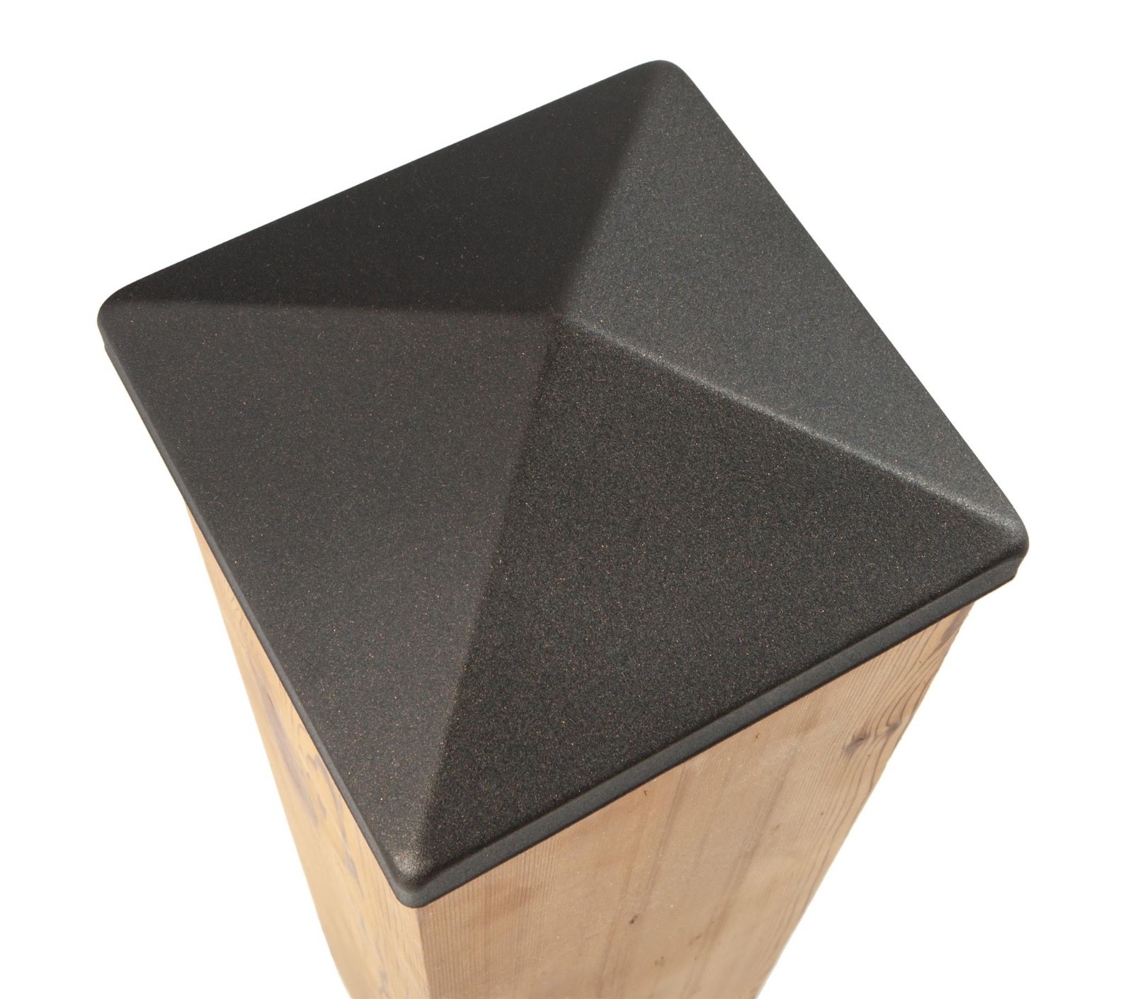 Apex 6x6 Pyramid Post Cap - Matte Bronze (5 1/2" x 5 1/2") for Deck and Fence Po
