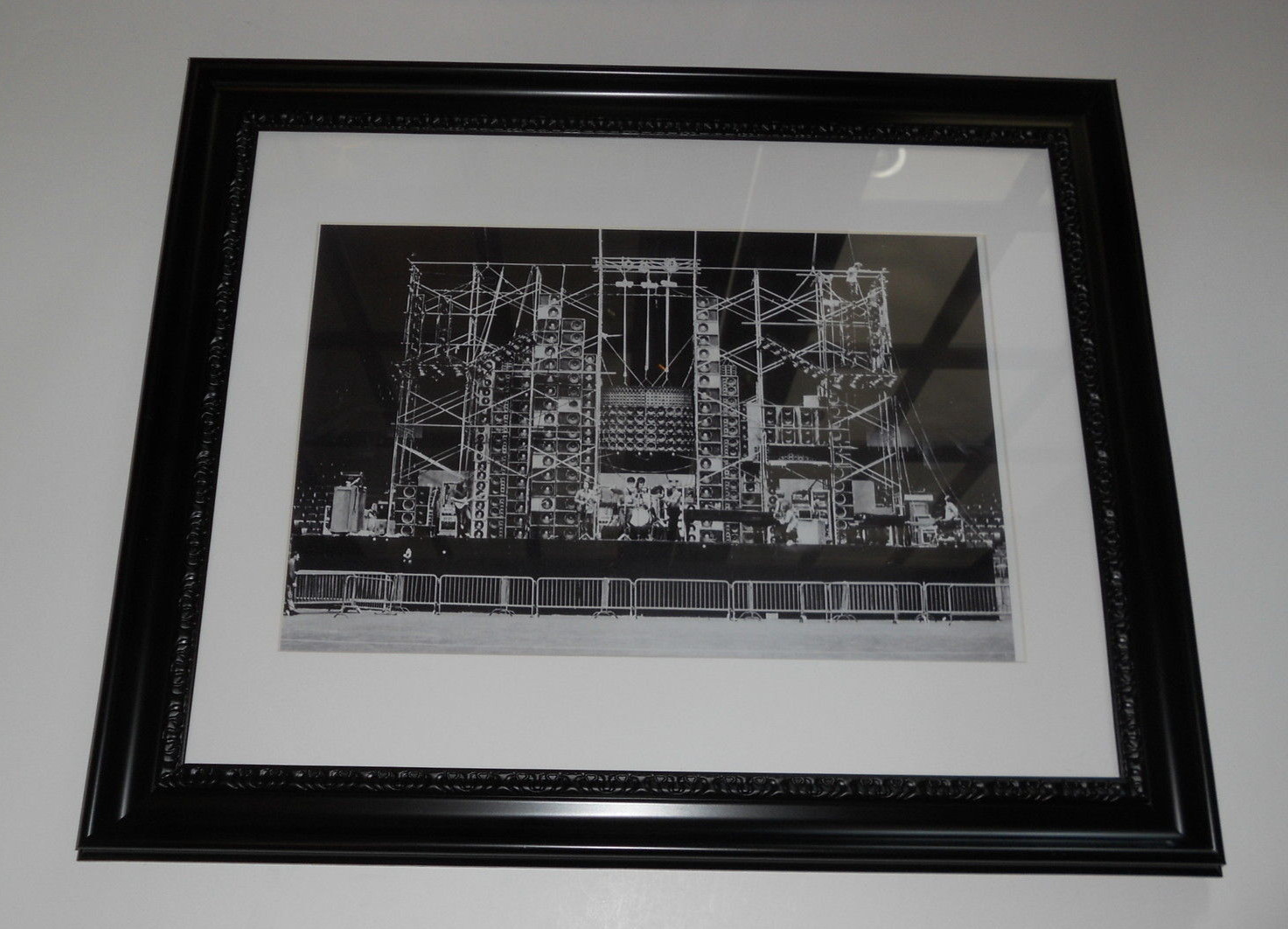 Large Framed WALL OF SOUND Grateful Dead 1974 Concert RARE Poster, 24" by 20"