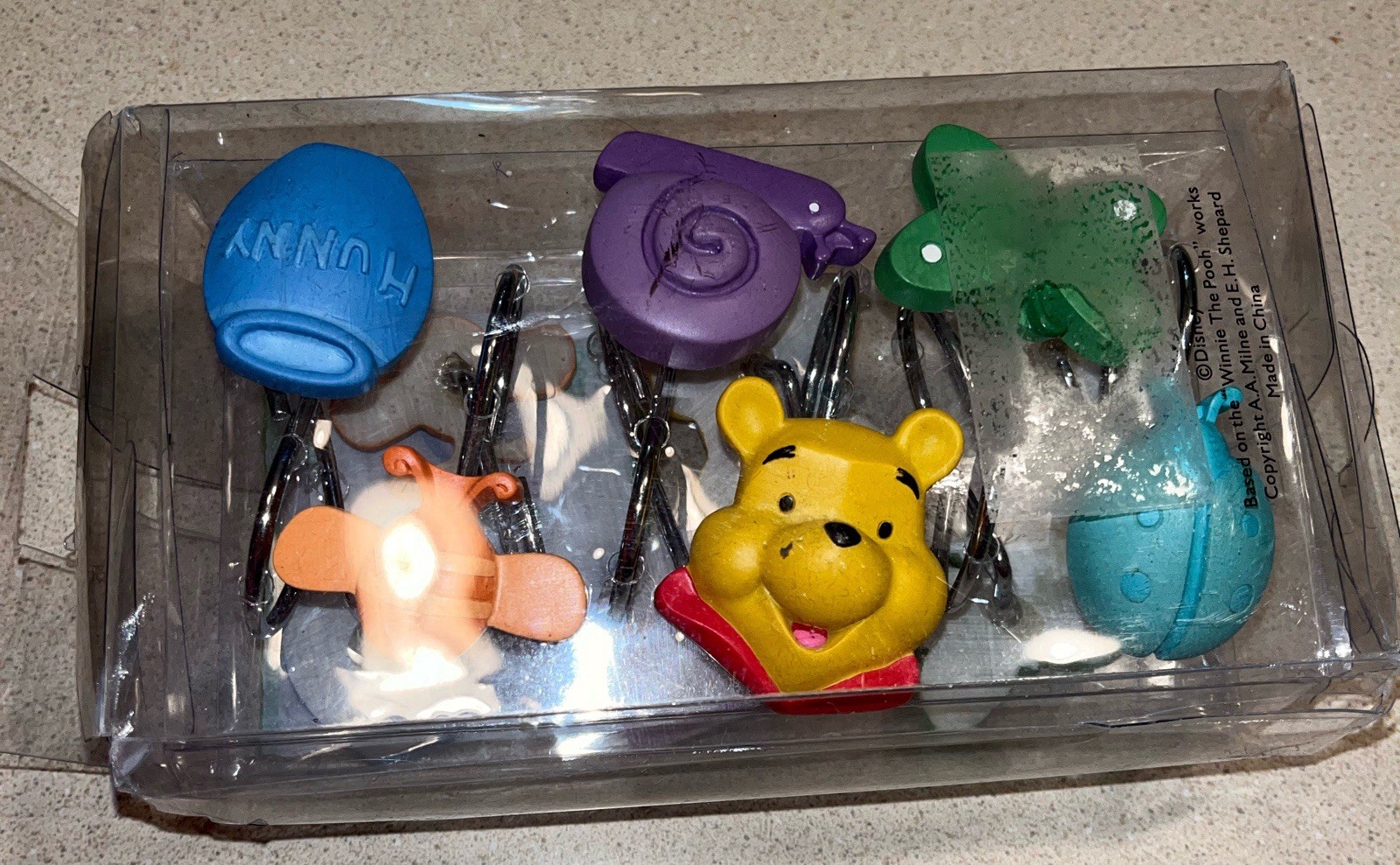 Disney Home Winnie the Pooh Collection Butterfly Shower Curtain Hook Set