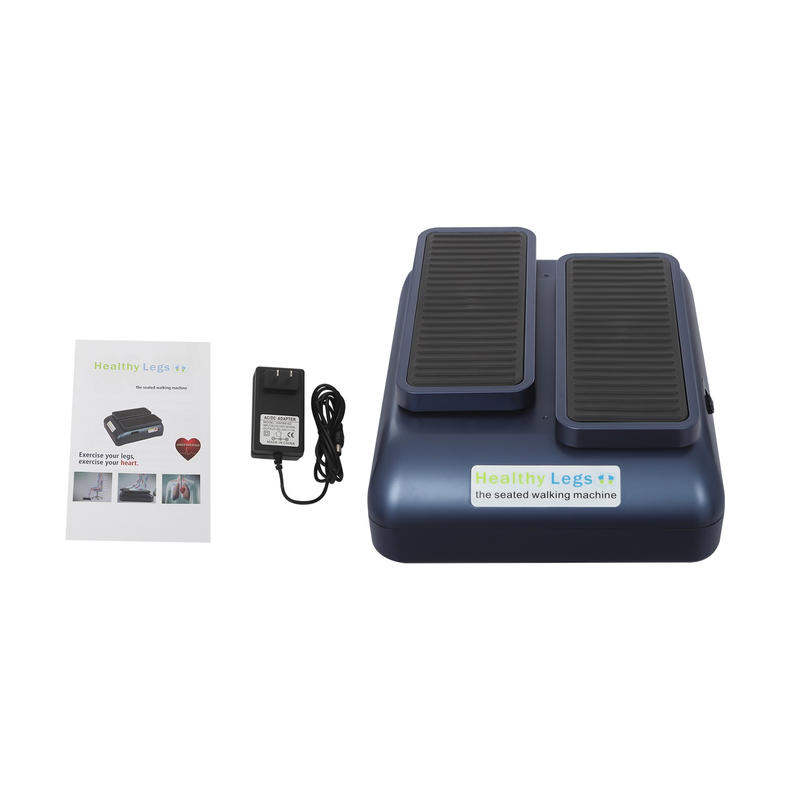 Mini Leg Exerciser Under Desk Foot Pedal Device Portable Elliptical Machine US