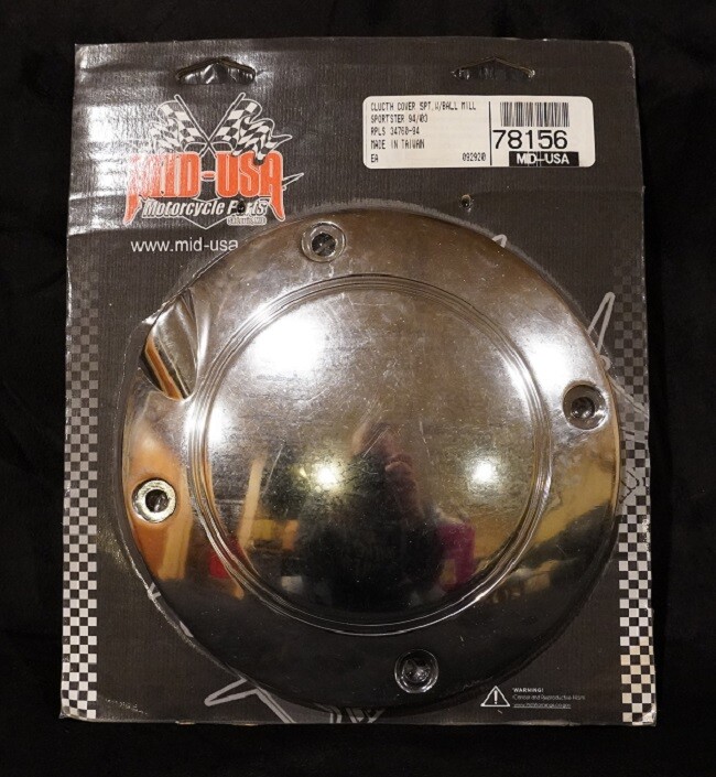 Chrome Domed Primary Clutch Derby Cover For 94-03 Sportster 34760-94 78156