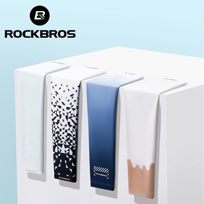 ROCKBROS Arm Sleeves UV Protection Ice Silk Arm Sleeves Comfort High Elasticity