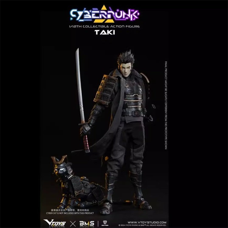 2026New VTOYS VSD010 Cyberpunk TAKI 1/12 Collectible Action Figure In Stock H 7"