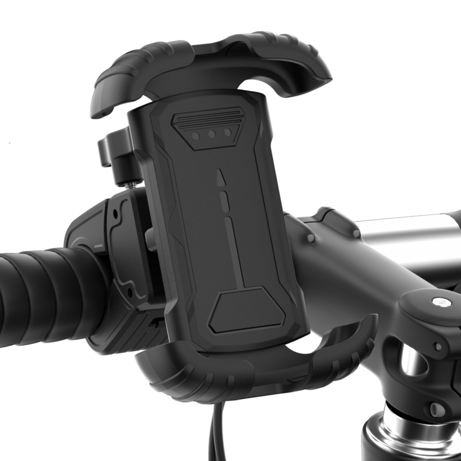 Motorcycle Phone Mount Auto Lock Double Military Anti-Shake Bike Phone Holder