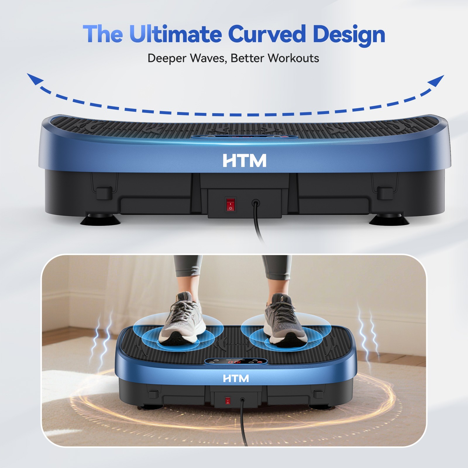 Vibration Plate Exercise Machine Curved Vibration Plate for Lymphatic Drainage