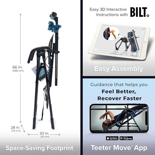 Teeter EP-560 Ltd. Inversion Table for Back Pain - BLACK