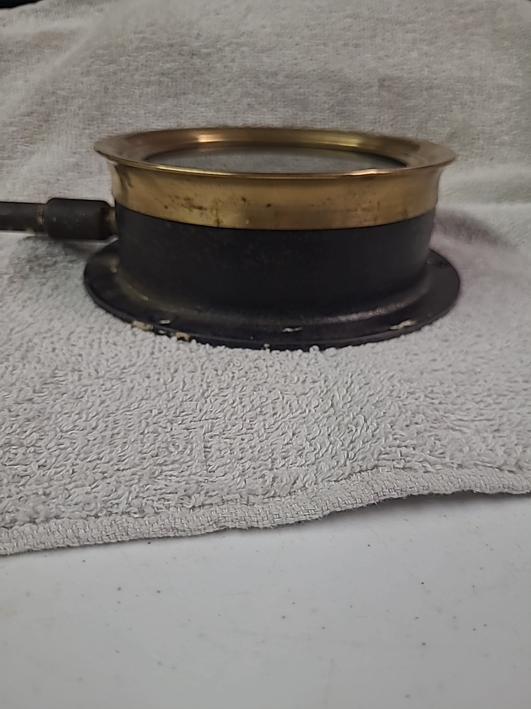 Antique Brass Gauge. Crosby Steam Gage And Valve Co. Boston 1914.