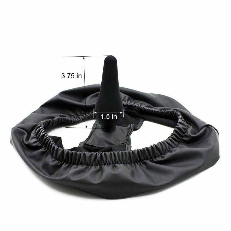 Wearable Male Men's Underwear Shorts Brief with Silicone Anal Butt Plug