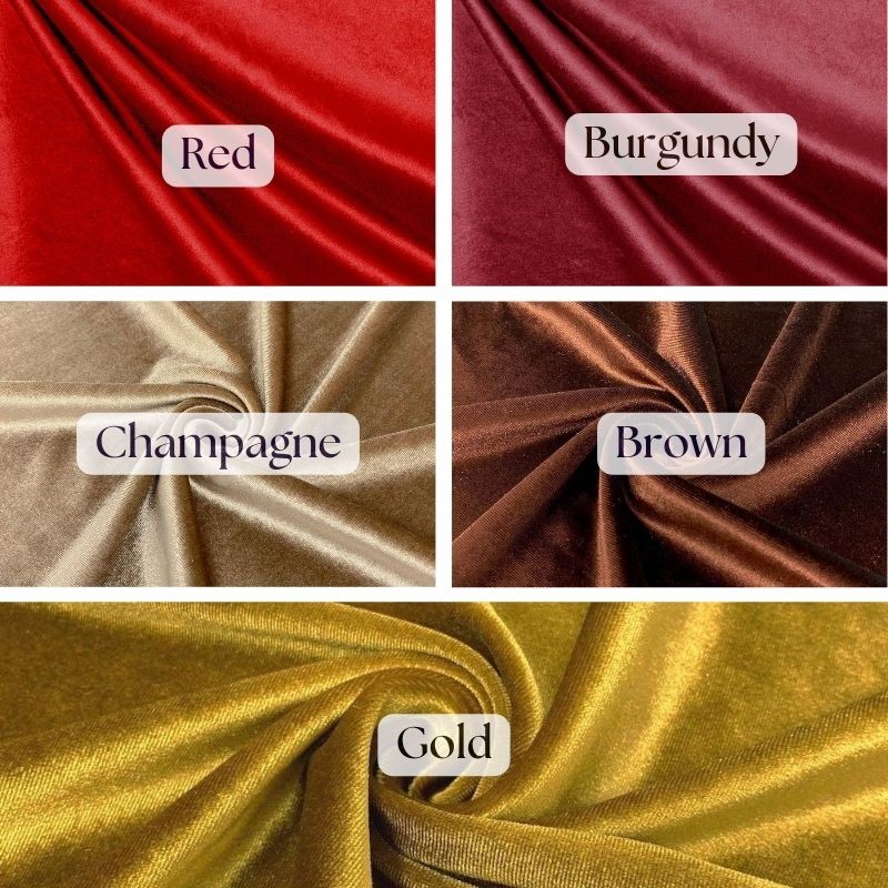 Royal Velvet Fabric by Yard – 60" Wide Soft Luxury Material for Décor & Fashion