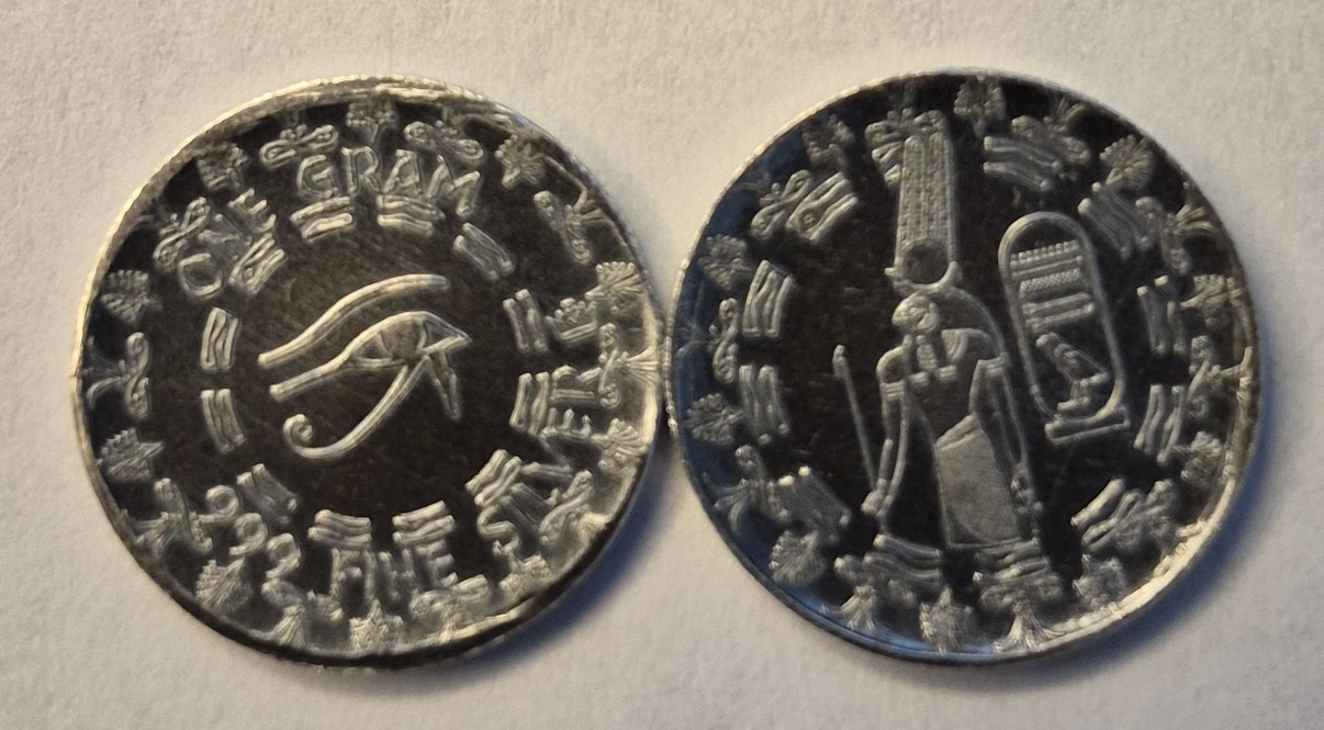 Silver Bullion Lot-8 Grams of Silver in Total-5g Bar & 3-1g Fractional Pieces