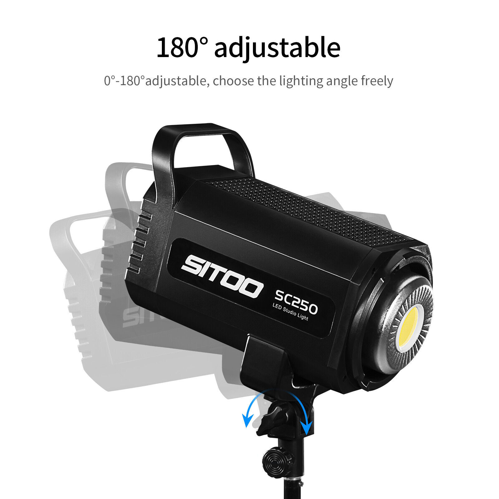 SITOO 250W LED Video Light Spotlight Lamp Studio Lighting Photography Remote