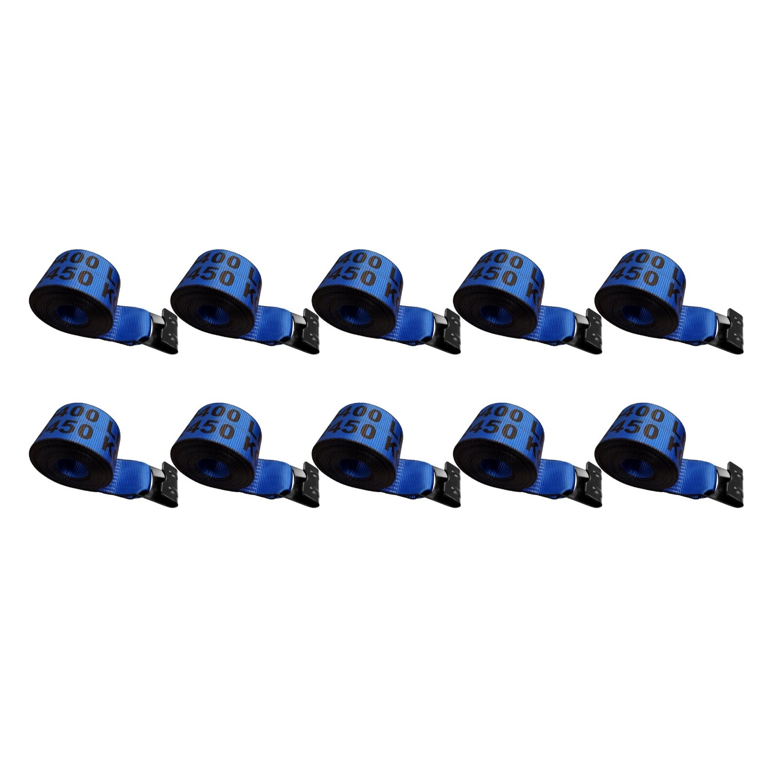 USA 10 Pack Heavy Duty 4"x40' Winch Strap w/Flat Hook Flatbed Truck Trailer Farm