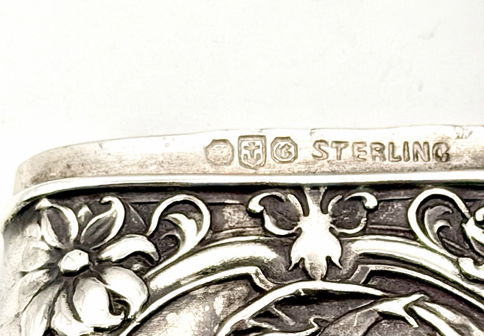 Gorham Sterling Match Safe - Art Nouveau/Jugendstil Design - Antique