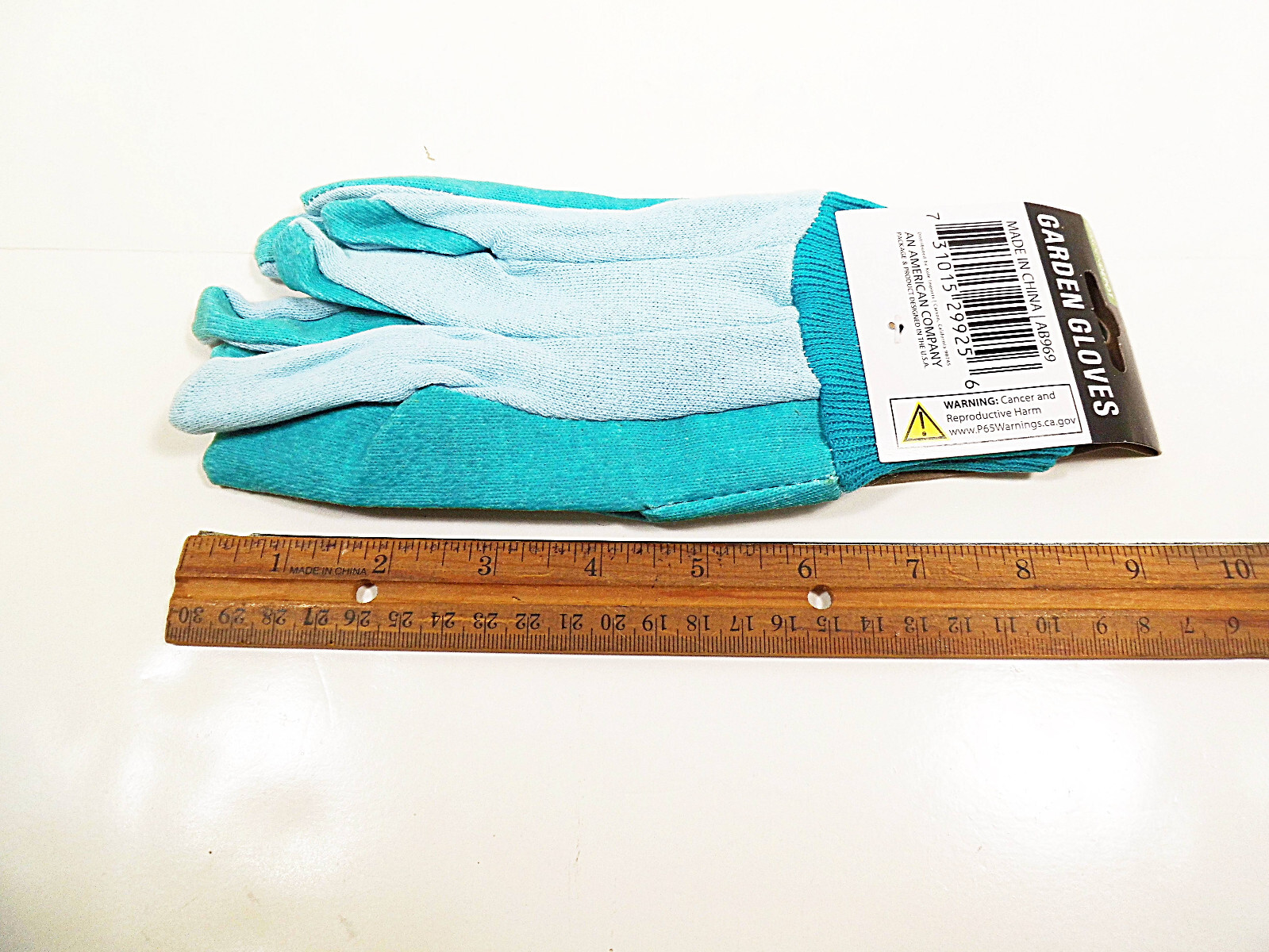 Garden Gloves w Grip Dots L SM XS Gardening Gauntlet Glove Cotton 1 Pr. Cleanup