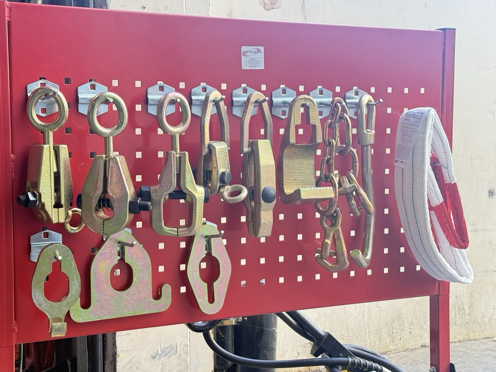 12pcs Auto Body Frame Machine Dent Repair Clamp Chain Puller Hook Set 5Ton Clamp