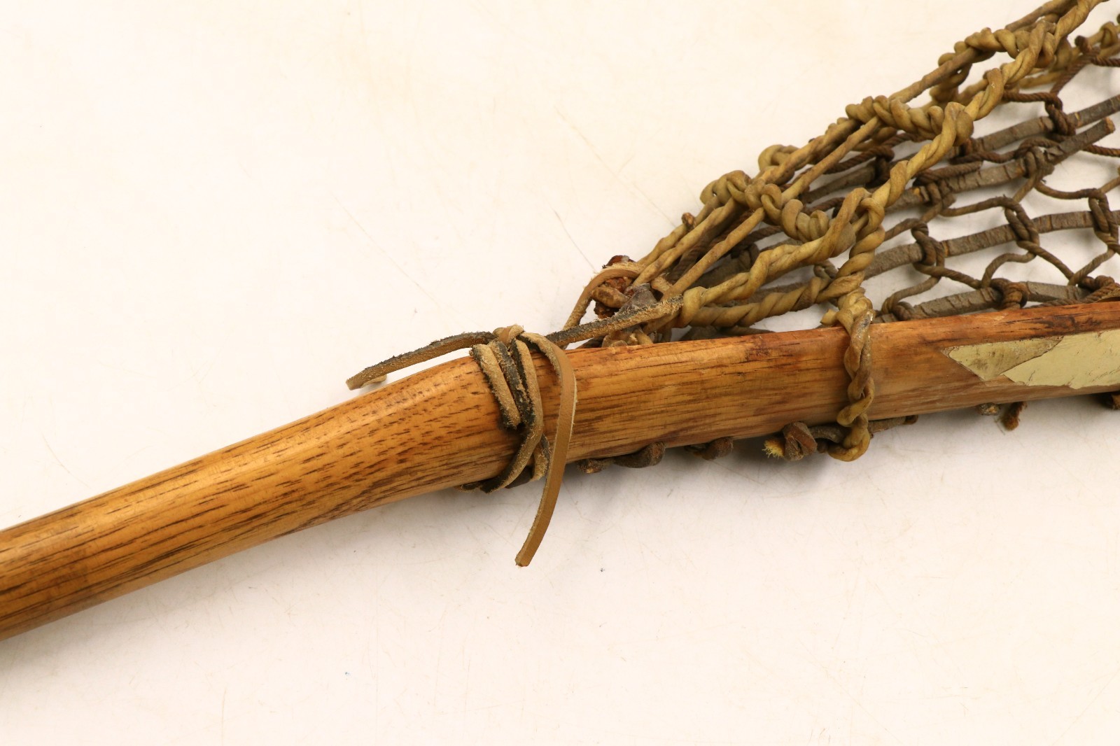 Rare Antique Native American Lacrosse Stick 46.5" Unbranded Octagonal Handle